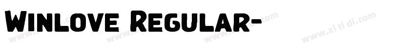 Winlove Regular字体转换 Winlove Regular字体转换